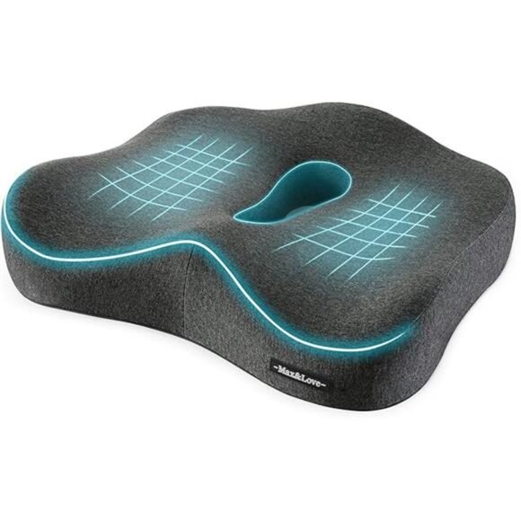 Memory Foam Seat Chair Cushion for Relieves Back Sciatica Pain Tailbone Pain - Picture 7 of 7